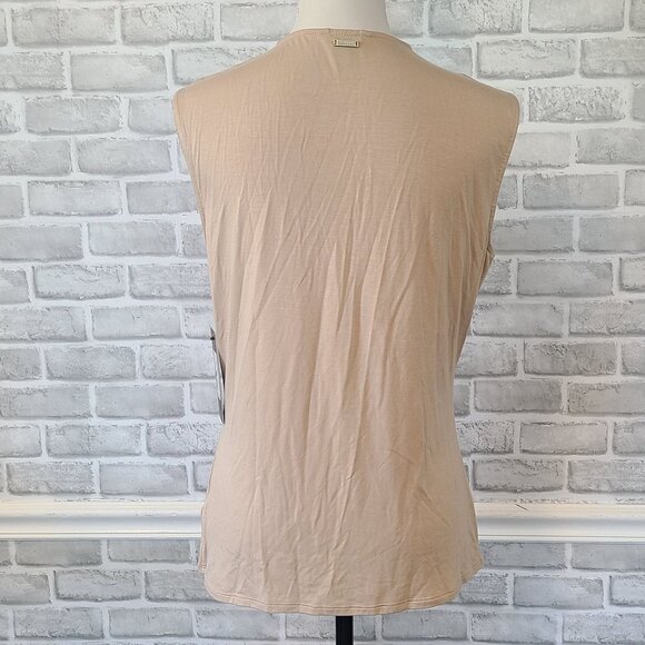 Marciano Guess Marcel Top Sleeveless Shirt NEW Minimalist Quiet Luxury Basic Lg - Picture 3 of 8